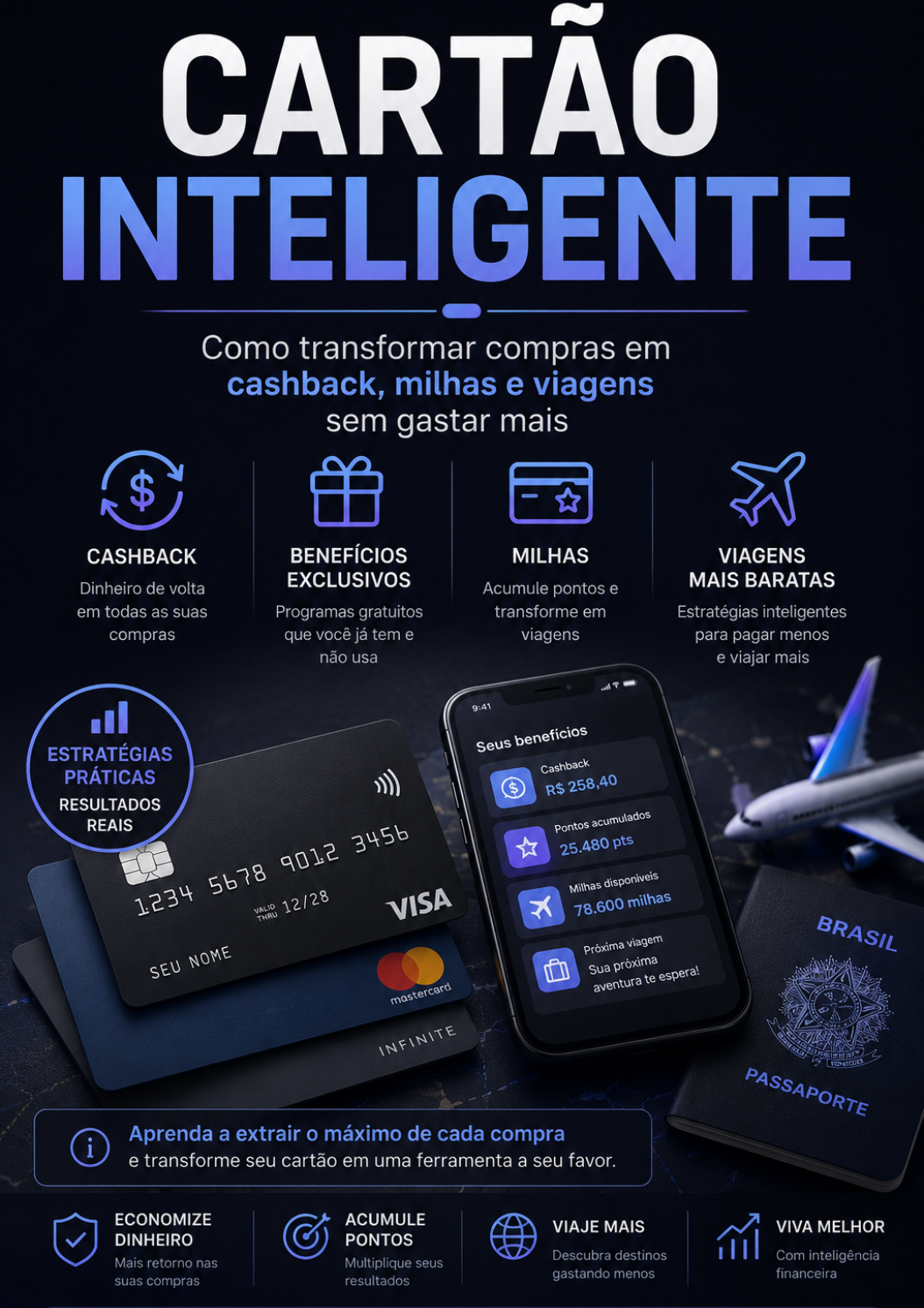 Cartões, Cashback & Milhas